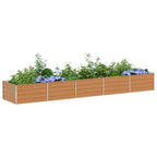 Letto rialzato da giardino Marrone Chiaro 400 x 80 x 45 cm