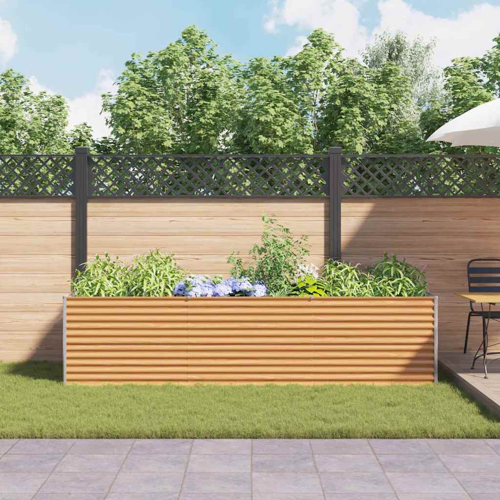 Letto rialzato da giardino 290 x 100 x 68 cm Acciaio zincato