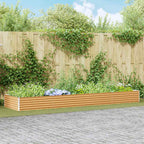 Letto rialzato da giardino 390 x 100 x 36 cm Acciaio zincato