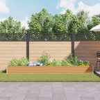 Letto rialzato da giardino 390 x 100 x 36 cm Acciaio zincato