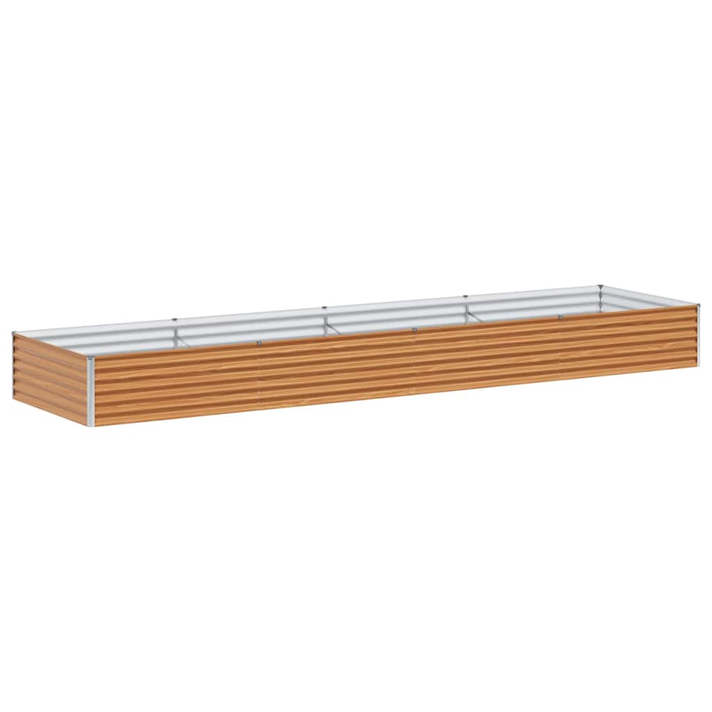 Letto rialzato da giardino 390 x 100 x 36 cm Acciaio zincato