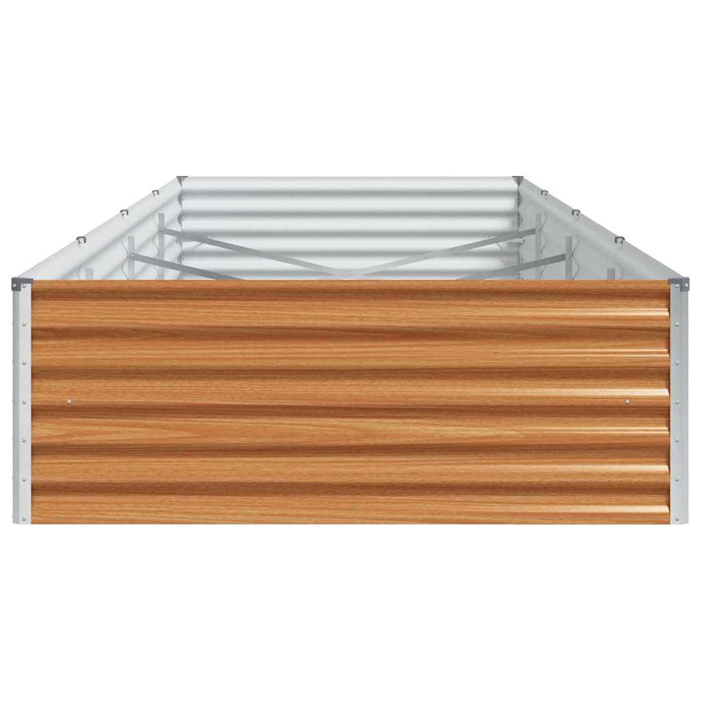Letto rialzato da giardino 390 x 100 x 36 cm Acciaio zincato