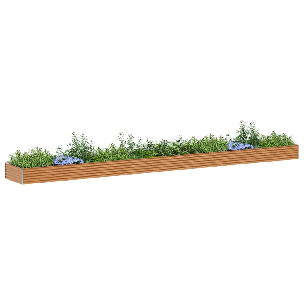 Letto rialzato da giardino 775 x 100 x 36 cm Acciaio zincato