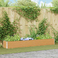 Letto rialzato da giardino 290 x 50 x 36 cm Acciaio zincato