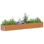 Letto rialzato da giardino 290 x 50 x 36 cm Acciaio zincato
