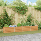 Letto rialzato da giardino Marrone Chiaro 320 x 40 x 45 cm