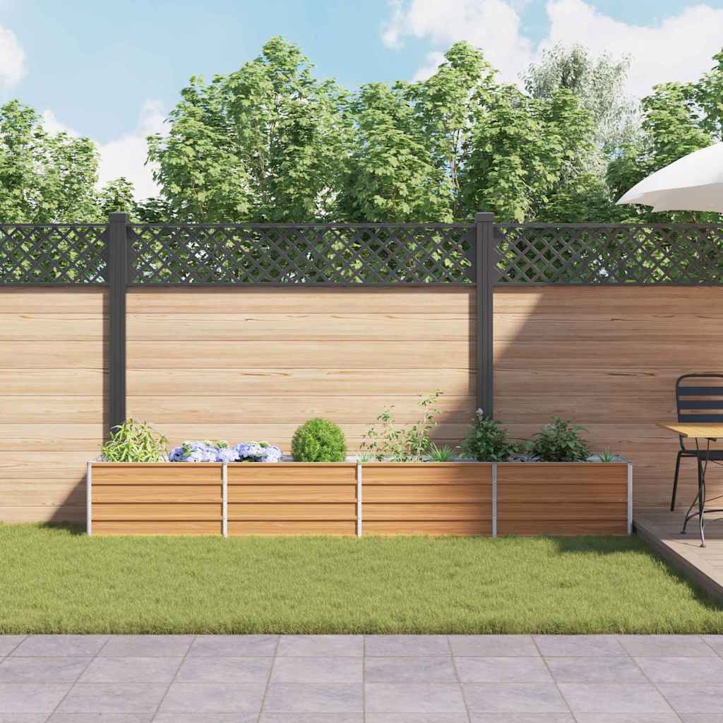 Letto rialzato da giardino Marrone Chiaro 320 x 40 x 45 cm