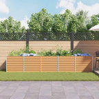 Letto rialzato da giardino Marrone Chiaro 400 x 80 x 77 cm