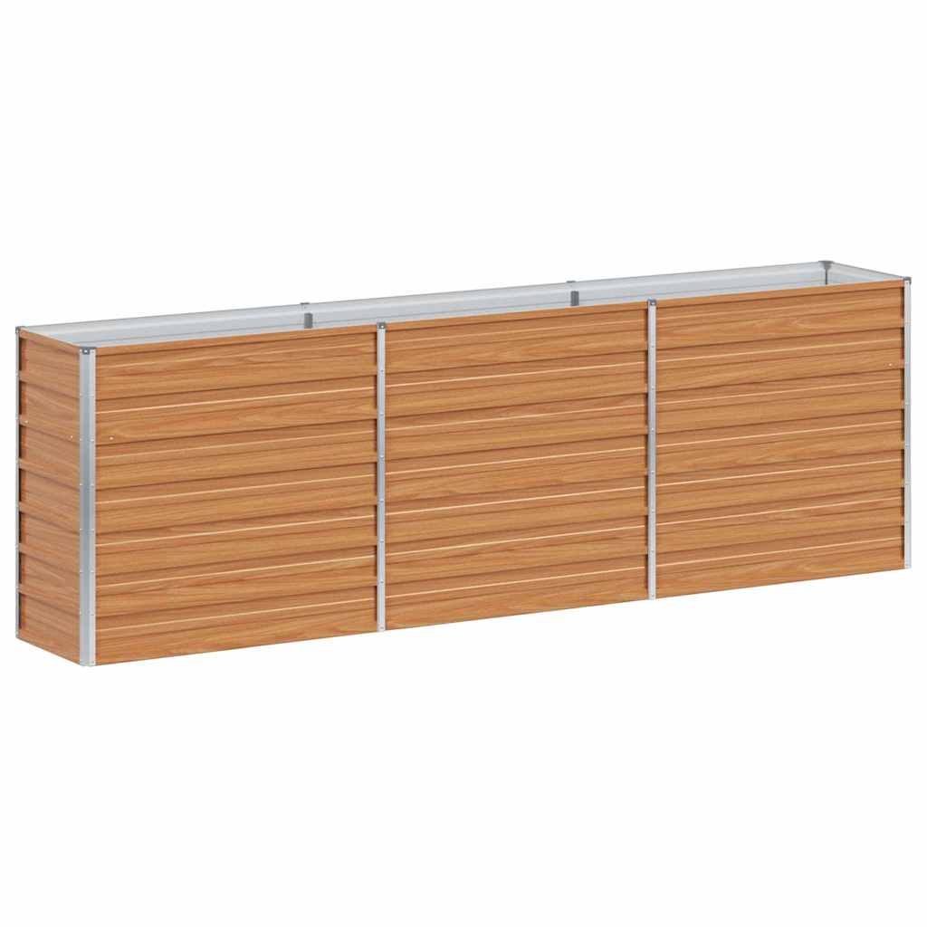 Letto rialzato da giardino Marrone Chiaro 240 x 40 x 77 cm