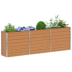 Letto rialzato da giardino Marrone Chiaro 240 x 40 x 77 cm