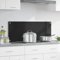 Schienale da cucina Nero 100 x 40 cm vetro temperato