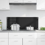 Schienale da cucina Nero 100 x 40 cm vetro temperato