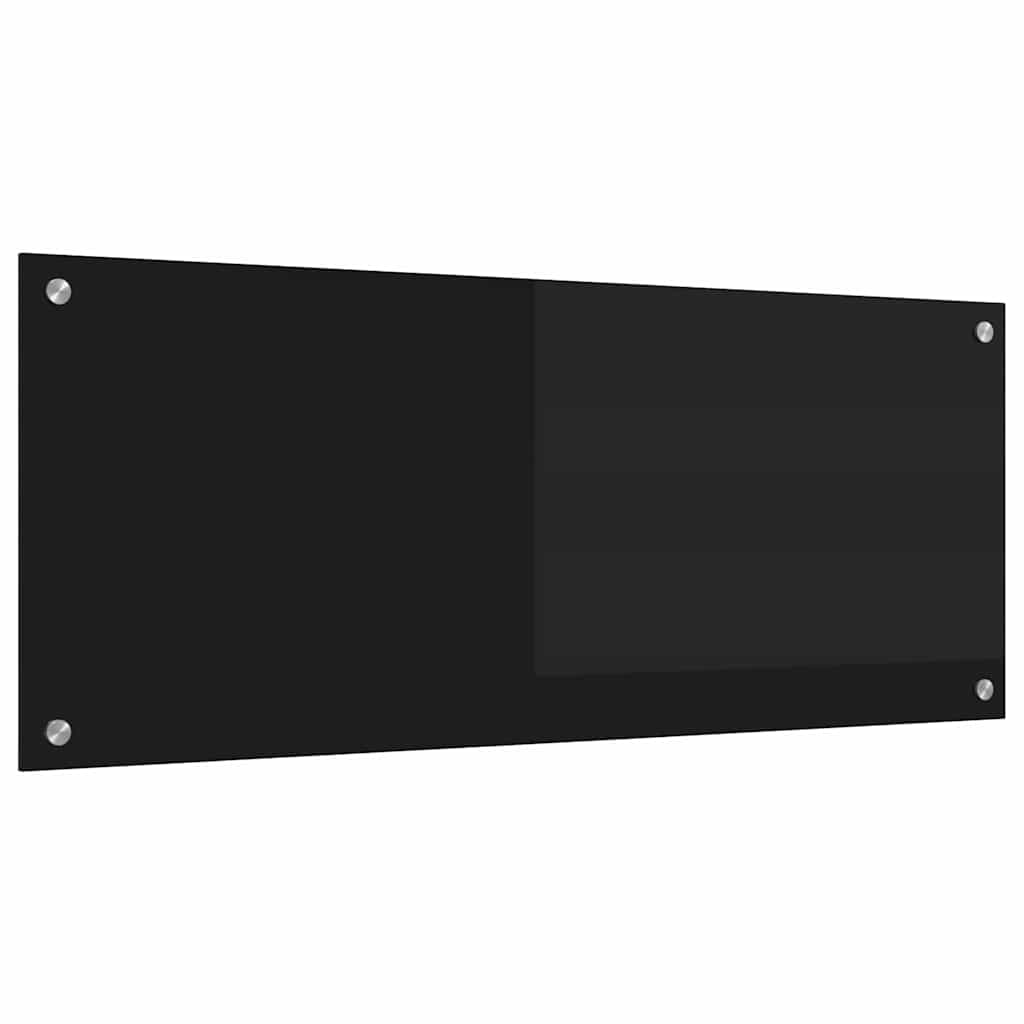 Schienale da cucina Nero 100 x 40 cm vetro temperato