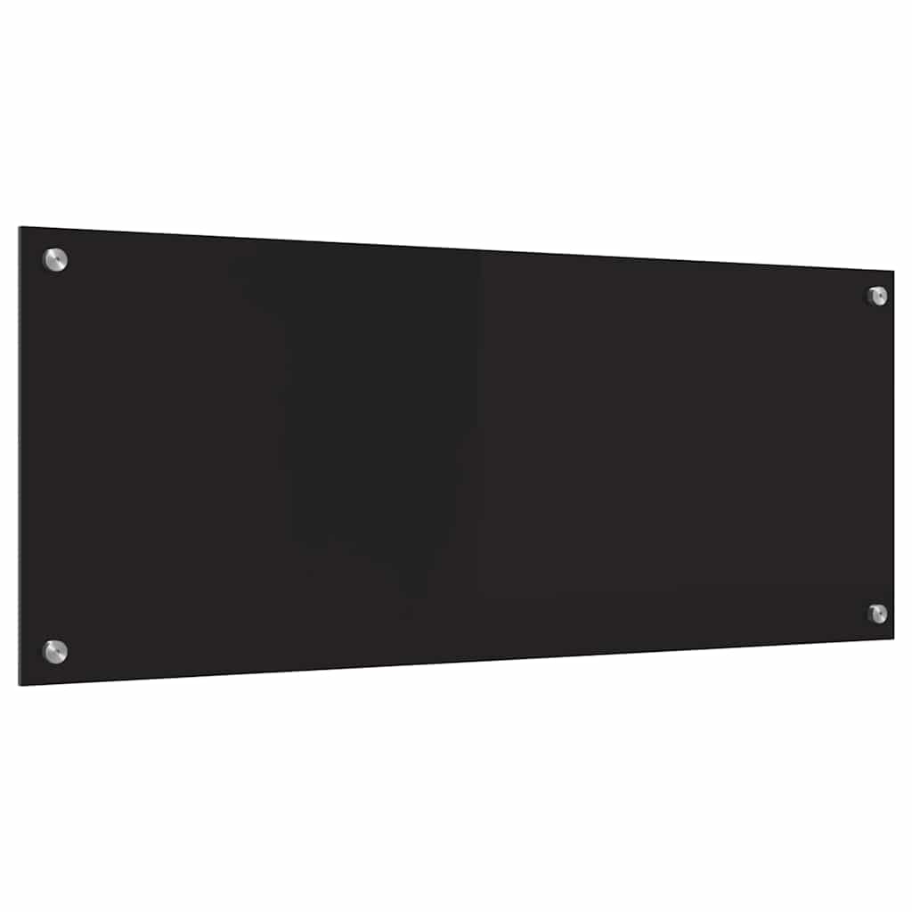 Schienale da cucina Nero 100 x 40 cm vetro temperato