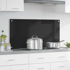 Schienale da cucina Nero 100 x 50 cm vetro temperato