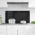 Schienale da cucina Nero 100 x 50 cm vetro temperato
