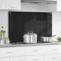 Schienale da cucina Nero 100 x 60 cm vetro temperato