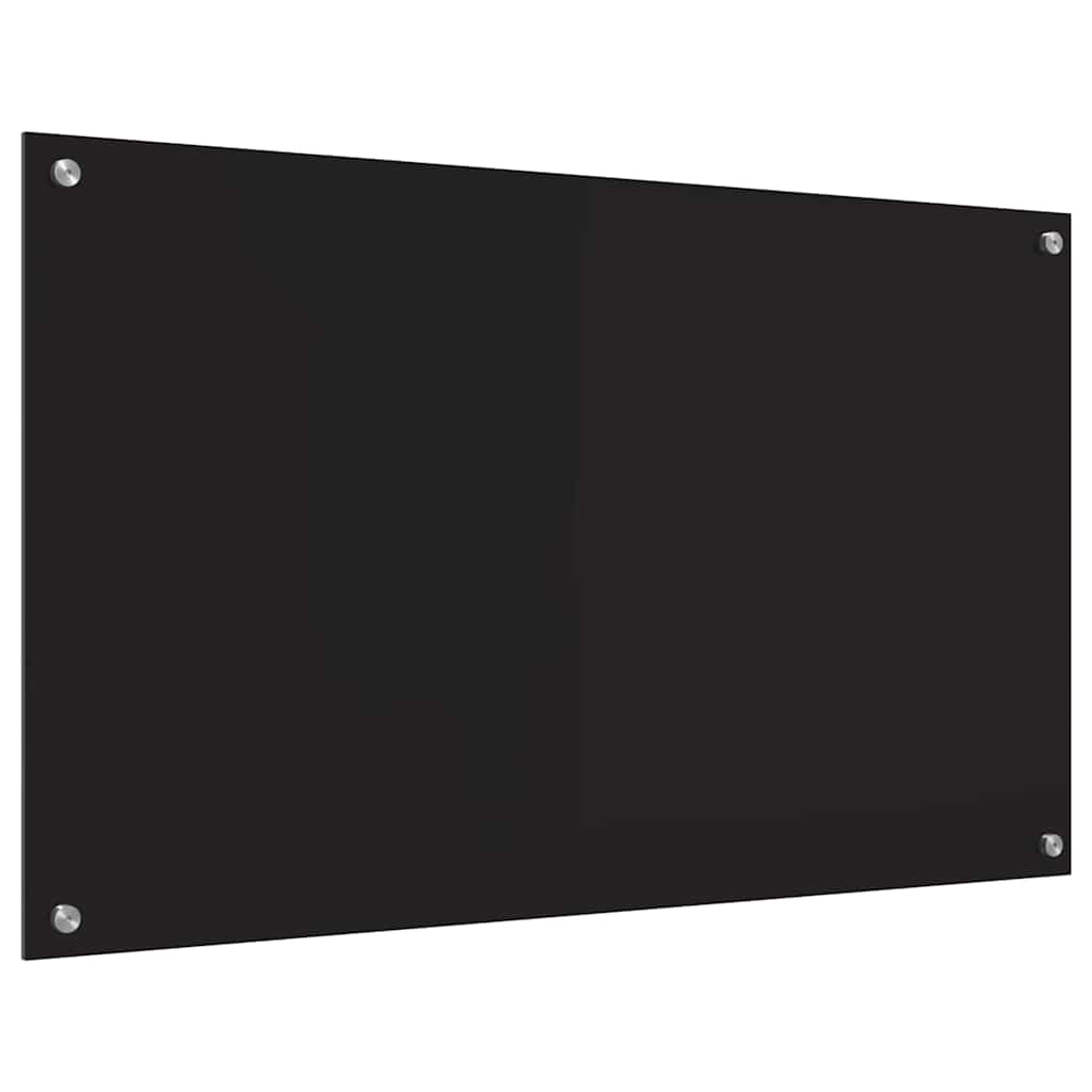 Schienale da cucina Nero 100 x 60 cm vetro temperato