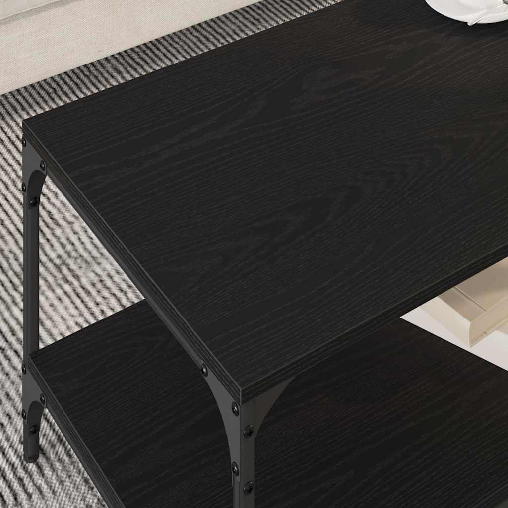 Tavolino da salotto Rovere Nero 82 x 50 x 40 cm