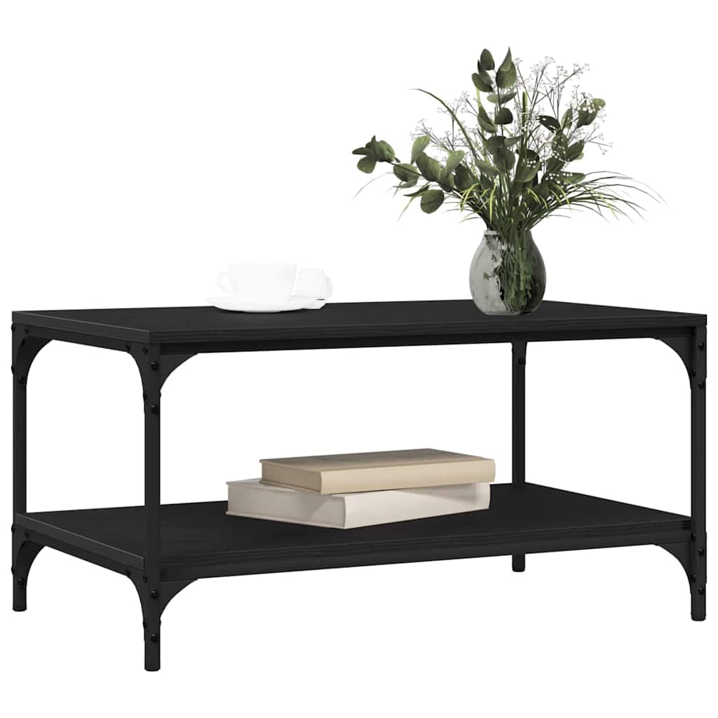 Tavolino da salotto Rovere Nero 82 x 50 x 40 cm