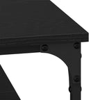 Tavolino da salotto Rovere nero 100 x 100 x 40 cm