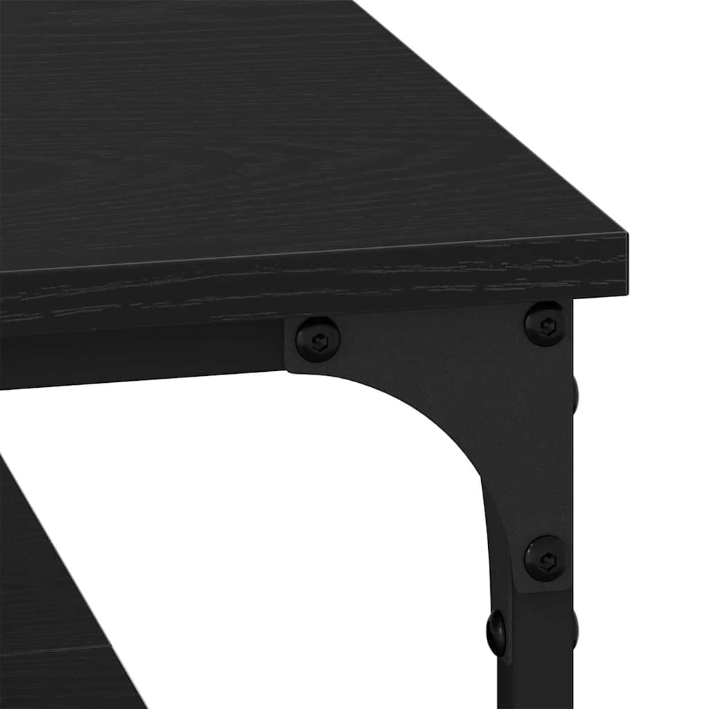 Tavolino da salotto Rovere nero 100 x 100 x 40 cm