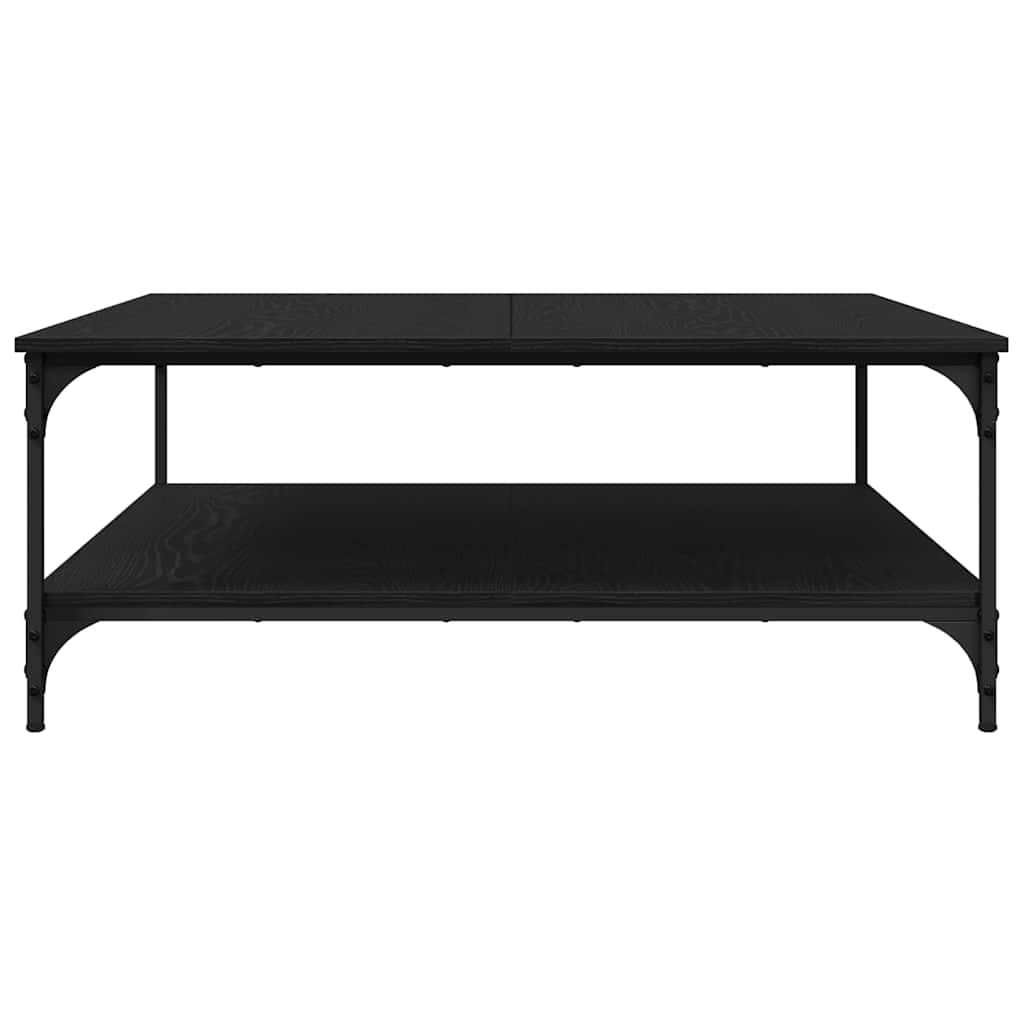 Tavolino da salotto Rovere nero 100 x 100 x 40 cm