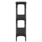 Tavolo consolle con lo scaffale Rovere nero 100 x 22,5 x 75 cm