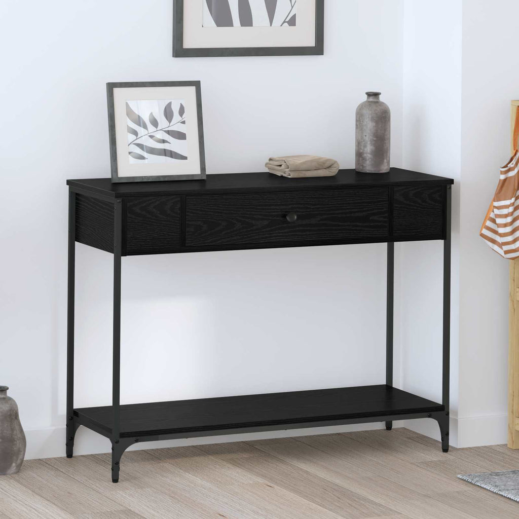 Tavolo consolle Altro Rovere nero 100 x 34.5 x 75 cm