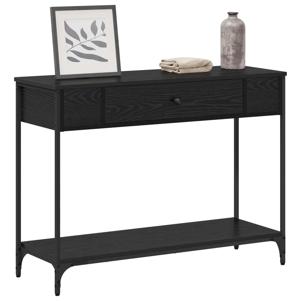 Tavolo consolle Altro Rovere nero 100 x 34.5 x 75 cm
