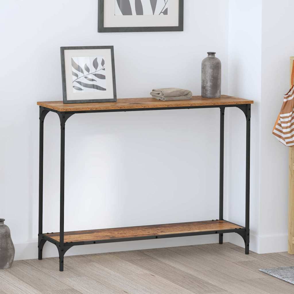 Tavolo consolle Legno vecchio 101 x 30.5 x 75 cm