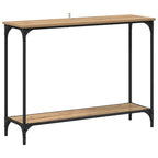 Tavolo consolle rovere artigianale 101 x 30.5 x 75 cm