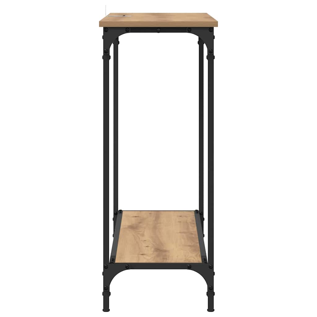 Tavolo consolle rovere artigianale 101 x 30.5 x 75 cm
