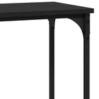 Tavolo consolle con lo scaffale Rovere nero 101 x 30.5 x 75 cm