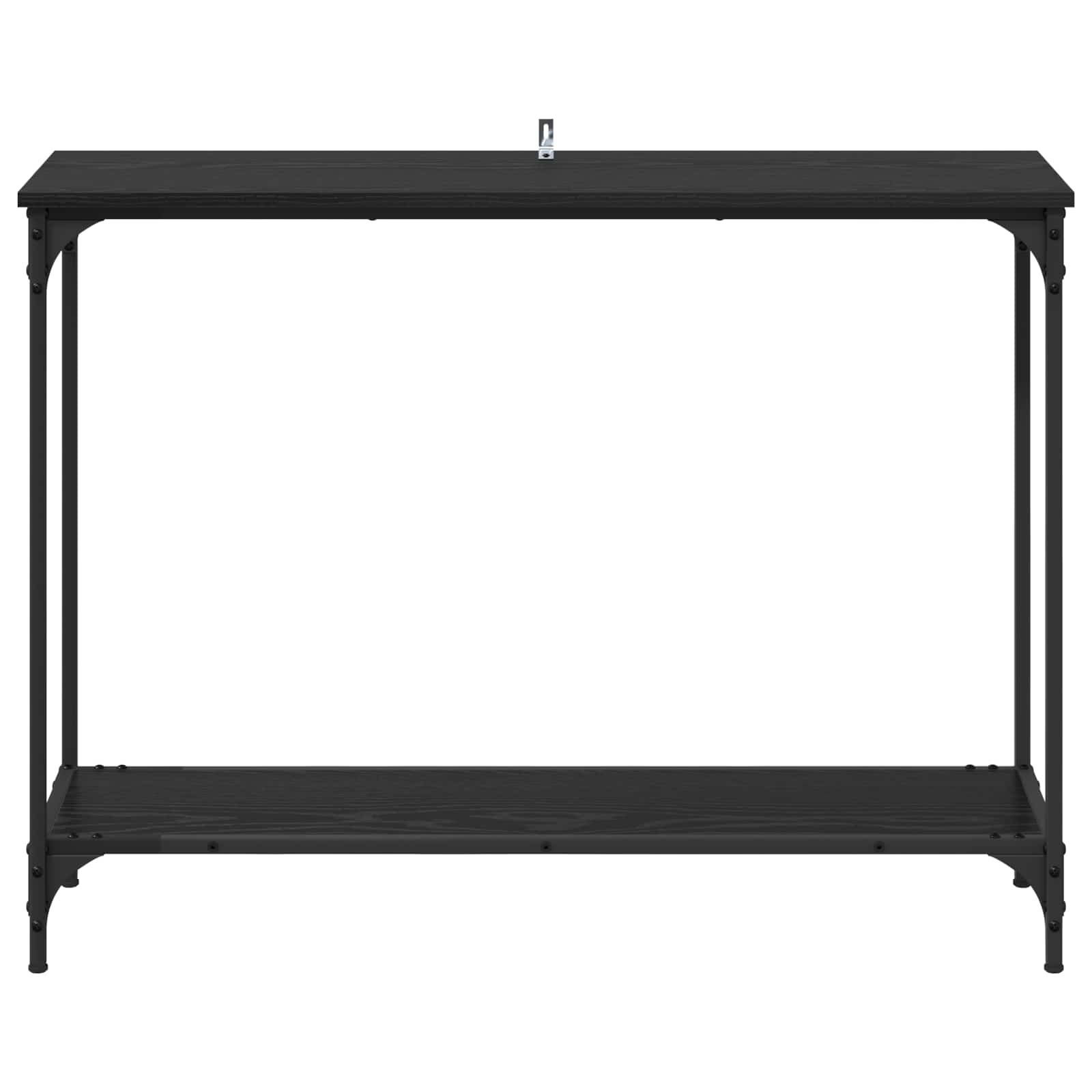 Tavolo consolle con lo scaffale Rovere nero 101 x 30.5 x 75 cm