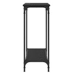 Tavolo consolle con lo scaffale Rovere nero 101 x 30.5 x 75 cm