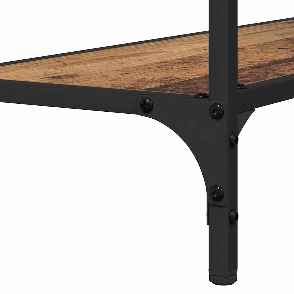 Tavolo consolle con lo scaffale Legno vecchio 75 x 30.5 x 75 cm
