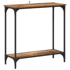 Tavolo consolle con lo scaffale Legno vecchio 75 x 30.5 x 75 cm