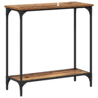 Tavolo consolle con lo scaffale Legno vecchio 75 x 30.5 x 75 cm