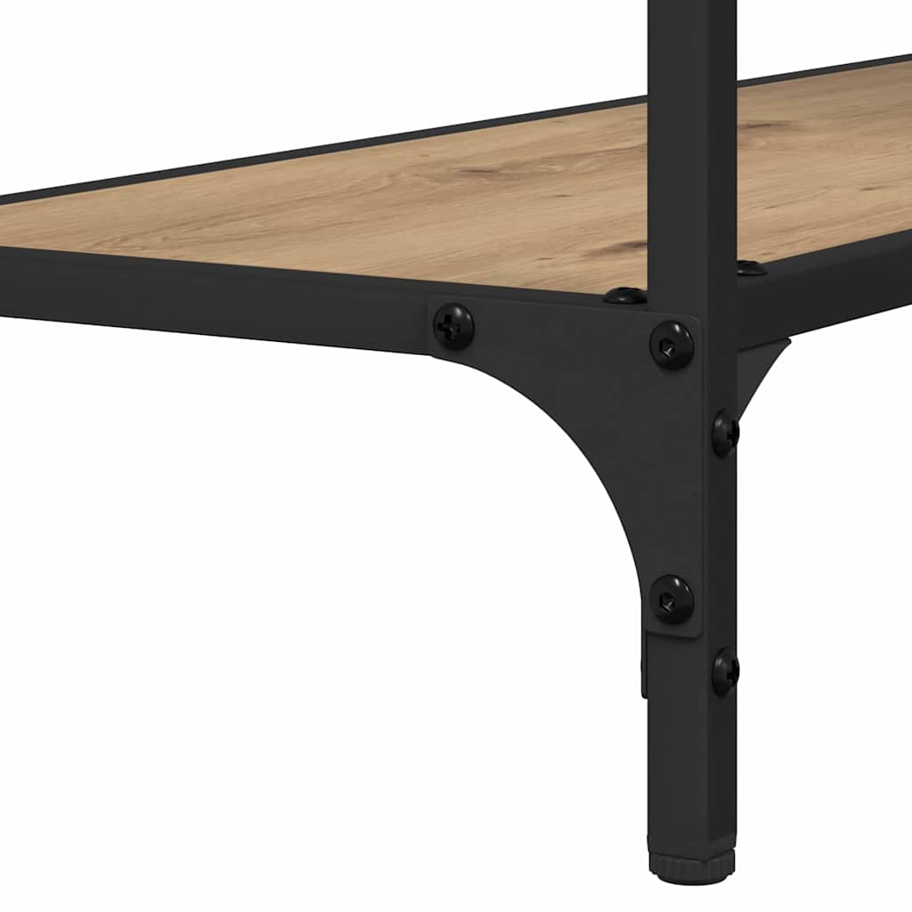 Tavolo consolle rovere artigianale 75 x 30.5 x 75 cm