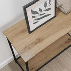 Tavolo consolle rovere artigianale 75 x 30.5 x 75 cm