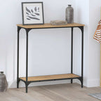 Tavolo consolle rovere artigianale 75 x 30.5 x 75 cm