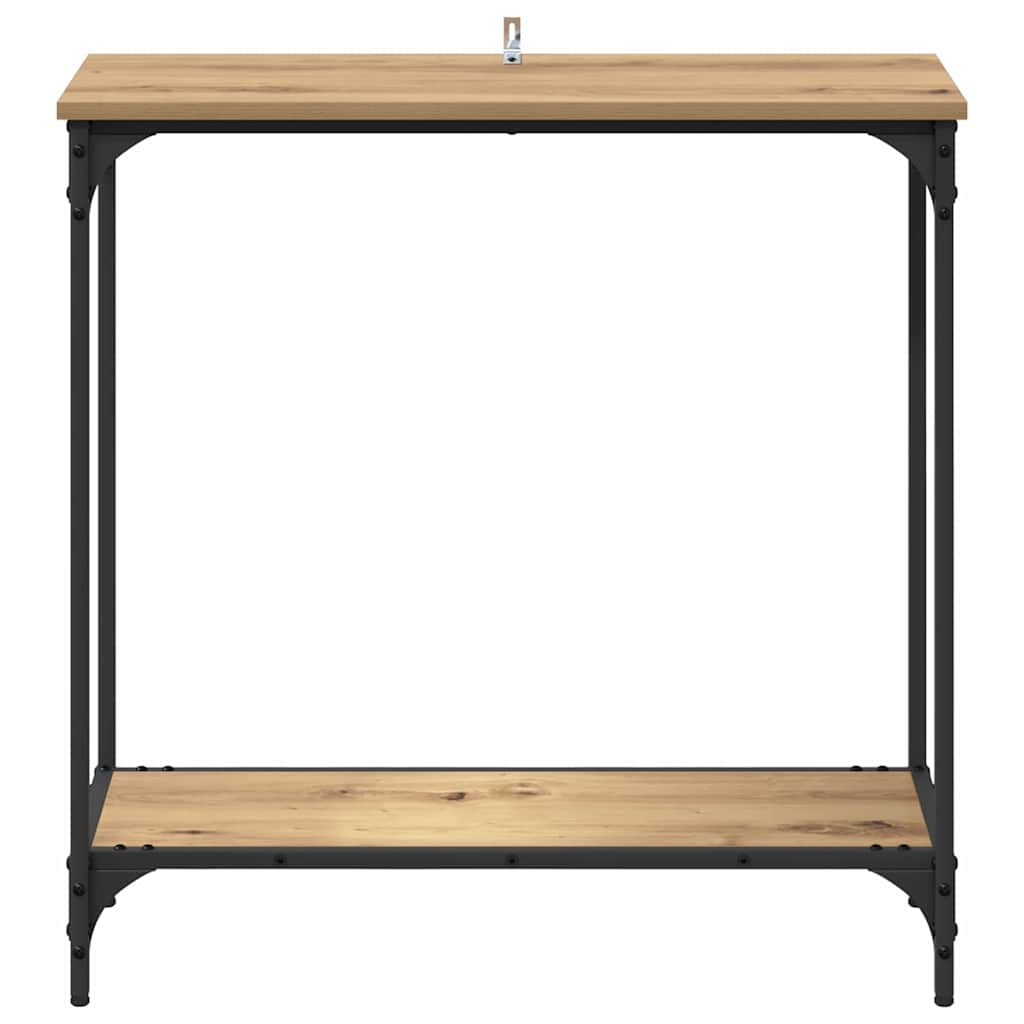 Tavolo consolle rovere artigianale 75 x 30.5 x 75 cm