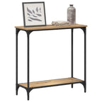 Tavolo consolle rovere artigianale 75 x 30.5 x 75 cm