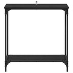 Tavolo consolle Rovere nero 75 x 30.5 x 75 cm Legno multistrato