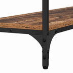 Tavolo consolle con lo scaffale Legno vecchio 100 x 29 x 75 cm