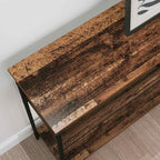 Tavolo consolle con lo scaffale Legno vecchio 100 x 29 x 75 cm