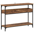 Tavolo consolle con lo scaffale Legno vecchio 100 x 29 x 75 cm