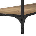 Tavolo consolle rovere artigianale 100 x 29 x 75 cm