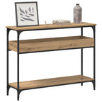 Tavolo consolle rovere artigianale 100 x 29 x 75 cm